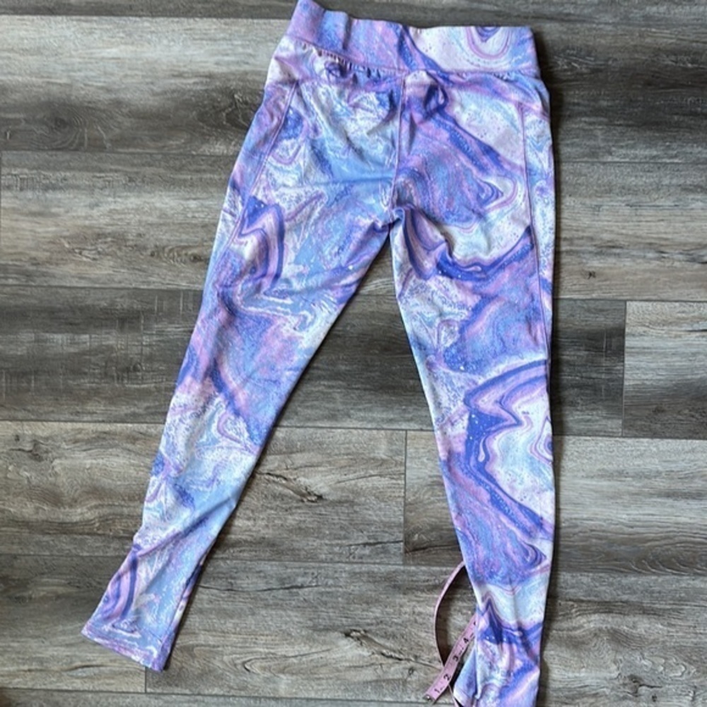 More than magic leggings girls size 14/16 XL purple marble athletic - Picture 5 of 9